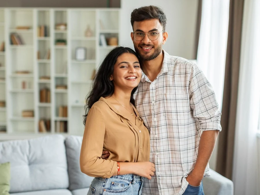 First-time buyers at home in a Divine Group development